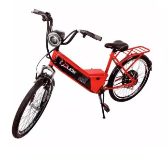 Bicicleta Elétrica - Aro 24 - Duos Confort - 800w 48v 15ah - Vermelho - Duos Bike