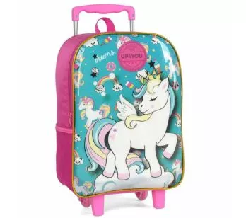 Mochila de Rodinha Infantil - Up4You - Unicórnio - Dreams - Luxcel