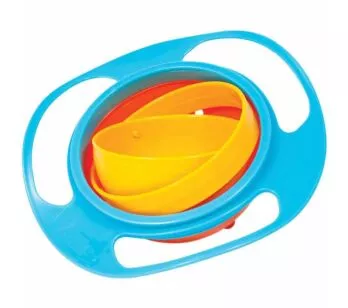 Pratinho Tigela - Giro Bowl com Tampa - 130ml - Azul - Buba