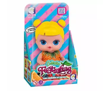 Boneca com Cheirinho - 18 cm - Frutinhas - Abacaxi - Cotiplás
