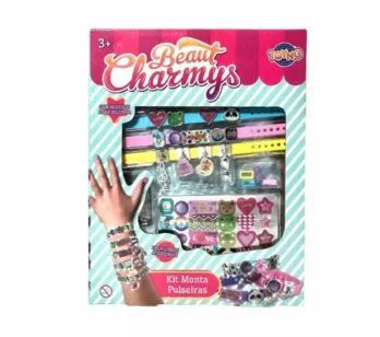 Kit Bijuterias Infantil - DIY - Beaut Charmys - Monta Pulseiras - Toyng