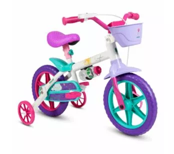 Bicicleta Infantil com Rodinhas - Aro 12 - Cecizinha - Caloi