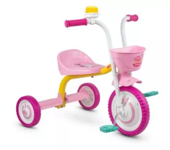 Triciclo Infantil - Aro 5 - Minnie - Rosa - Nathor
