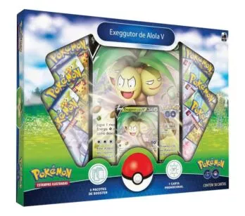 Box de Cartas - Pokémon Go - Exeggutor de Alola V - Copag