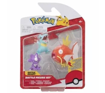 Mini Figuras Articuladas - Pokémon - Toxel, Totodile e Magikarp - Sunny Brinquedos