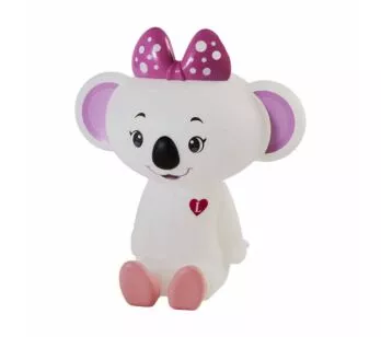 Luminária Infantil - Led e Fluorescente - Coala Lilica - Branca - DecorFun