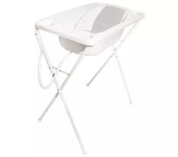 Banheira para Bebê com Suporte - Acqua Trio - Branca - Galzerano
