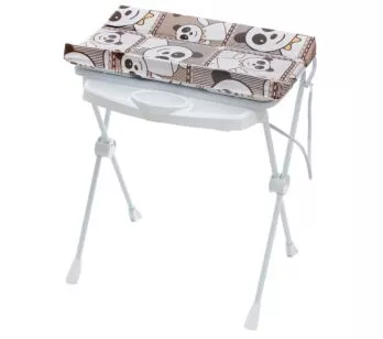 Banheira para Bebê com Suporte e Trocador - Classic - Panda - Galzerano