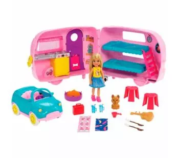 Veículo e Cenário - Barbie Chelsea - Trailer Club - Mattel