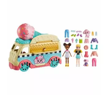 Veículo e Bonecas - Polly Pocket - Caminhão de Sorvete - Mattel