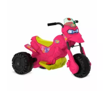 Moto Elétrica Infantil - XT3 Pink - 6v - Rosa - Bandeirante
