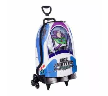 Mochila 3D de Rodinhas Infantil - Toy Story - Nave Buzz Lightyear - Maxtoy