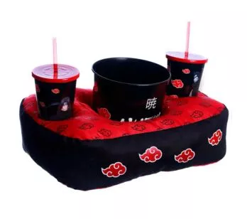 Kit Almofada Porta Pipoca - Naruto - Akatsuki - Zonacriativa