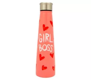 Garrafinha Cantil - 600ml - Girl Boss - Rosa - Uatt