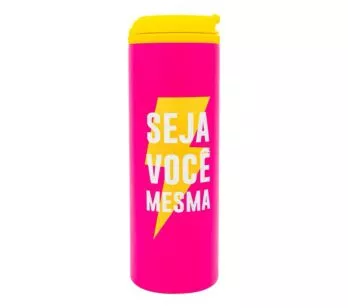 Copo Térmico Slim - 450ml - Seja Você Mesma - Uatt