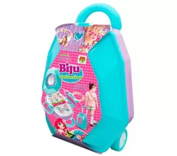 Kit Bijuterias Infantil - 2 em 1 - Biju Collection - Azul - DM Toys