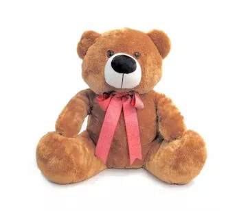 Pelúcia Infantil - 24 cm - Urso Fofuxo - P - Mel - W.U. Bichos de Pelúcia