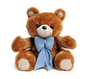 Pelúcia Infantil - Urso Dengo - M - Marrom - W.U. Bichos de Pelúcia