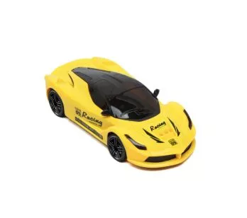 Veículo com Luz e Som - Last Car - Bate e Volta - Amarelo - DM Toys