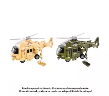 Helicóptero de Fricção - Operação Resgate - Sortido - DM Toys