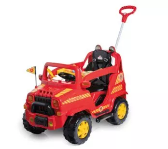Carrinho de Passeio e Pedal - Jipe Diipi Bombeiro - Calesita