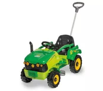 Carrinho de Passeio e Pedal - Trator Tracamp - Verde - Calesita