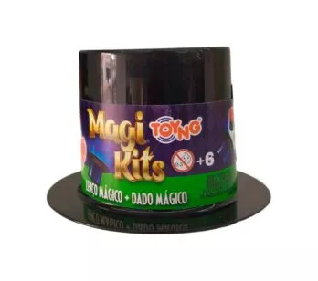 Kit Truques Mágicas Infantil - Cartola - MagiKits - Lenço e Dado Mágico - Toyng