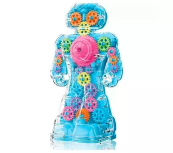 Figura Interativa - Tech Gear - Neon Robot - Colorido - Toyng