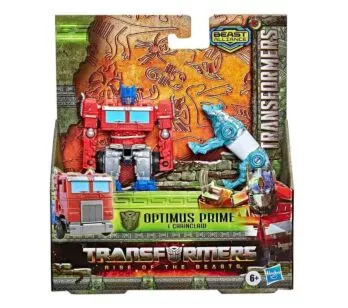 Figura com Acessório - Transformers - Optimus Prime e Chainclaw - Hasbro