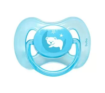 Chupeta - Silicone Ultra Soft - 6m - Comfort - Urso Azul - Buba