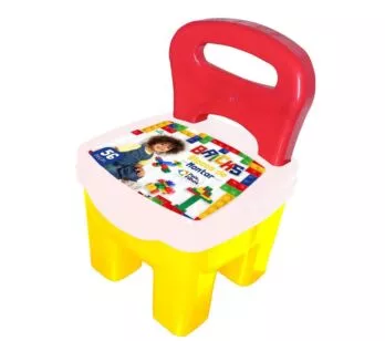 Cadeirinha com Acessórios - Bricks - Blocos de Montar - 56 Peças - Pais e Filhos 
