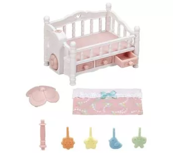 Acessórios e Móveis - Sylvanian Families – Berço com Móbile - Epoch Magia