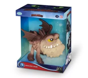 Figura Articulada - Como Treinar seu Dragão - Baby Dragões - Batatão - Pupee