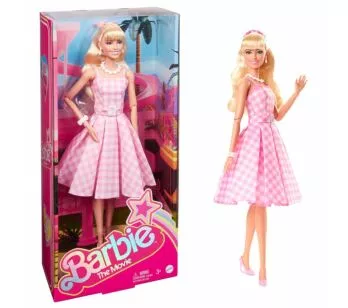 Boneca Articulada - Barbie Filme - Vestido Xadrez Rosa - Mattel