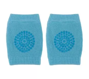 Joelheira para Bebê Engatinhar - Antiderrapante - Azul - Buba