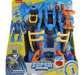 Boneco e Cenário - DC Super Friends - Centro de Comando Robótico do Batman - Imaginext