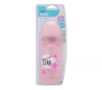 Mamadeira - 330ml - Big Star - Rosa - Lolly Kinddy