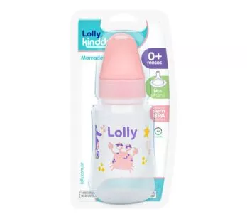 Mamadeira - 160ml - Oceano - Rosa - Lolly Kinddy