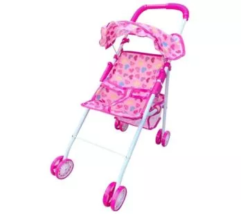 Carrinho de Boneca - Passeio Divertido - Rosa - DM Toys