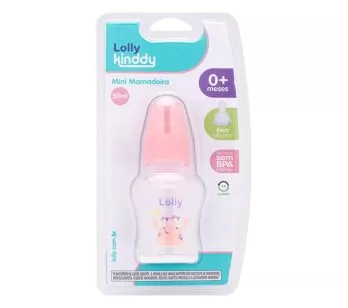 Mini Mamadeira - 50ml - Oceano - Rosa - Lolly Kinddy