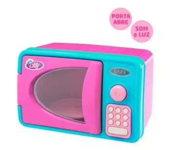 Microondas Infantil com Som e Luz - Le Chef - Sortido - Usual Brinquedos