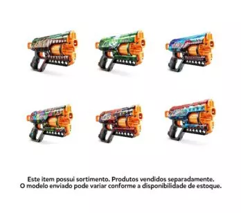 Lançador de Dardos - Xshot - Skins Griefer - Sortido - 12 Dardos - Candide