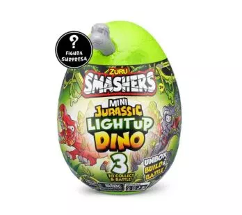 Figura Surpresa - Smashers - Mini Jurassic Light up Dino - Ovo Médio - Fun Divirta-se