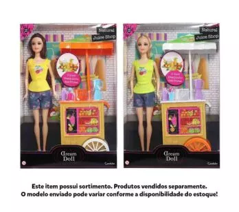 Boneca Articulada - 30cm - Dream Doll - Natural Juice Shop - Sortida - Candide