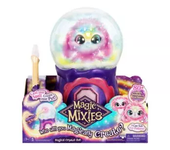 Pelúcia Surpresa Interativa - Magic Mixies - Bola de Cristal Mágica - Rosa - Candide