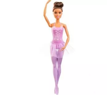 Boneca Articulada - Barbie - Bailarina Clássica - Roxa - Castanho - Mattel