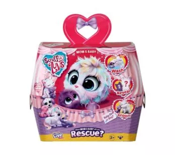 Pelúcia Surpresa - Scruff a Luvs - Adotados - Mamãe e Bebê - Fun Divirta-se