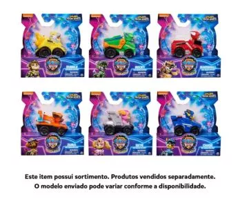 Carrinho Roda Livre - Patrulha Canina: Um Filme Superpoderoso - Pup Squad - Sortido - Sunny Brinquedos