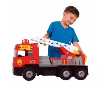 Caminhão Roda Livre - Super Bombeiro - Sirene e Luz - Magic Toys 