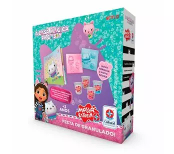 Livro interativo - Massa Estrela - A Casa Mágica da Gaby - Festa - Estrela